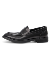 トップレイヤーカーフスキンのローカットドレスローファー