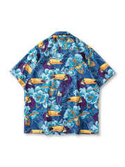 トゥーカンフローラルオープンカラーシャツ