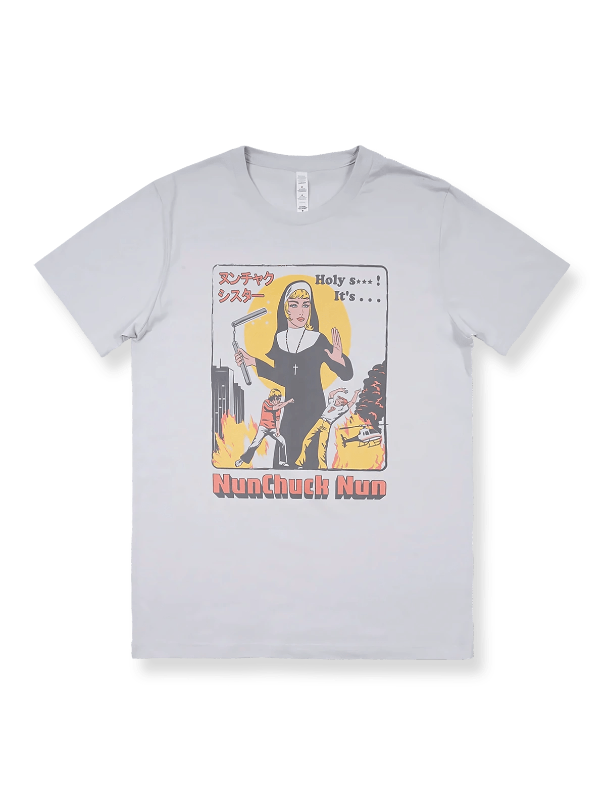 製品画像: エラン・ハリス 「ヌンチャク修道女」 プリント Tシャツの全体像