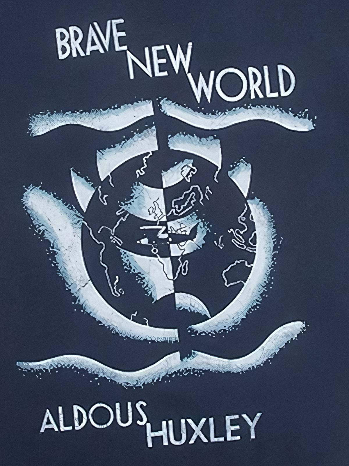 詳細画像: アルドゥス・ハクスリー『すばらしい新世界』Tシャツの詳細図