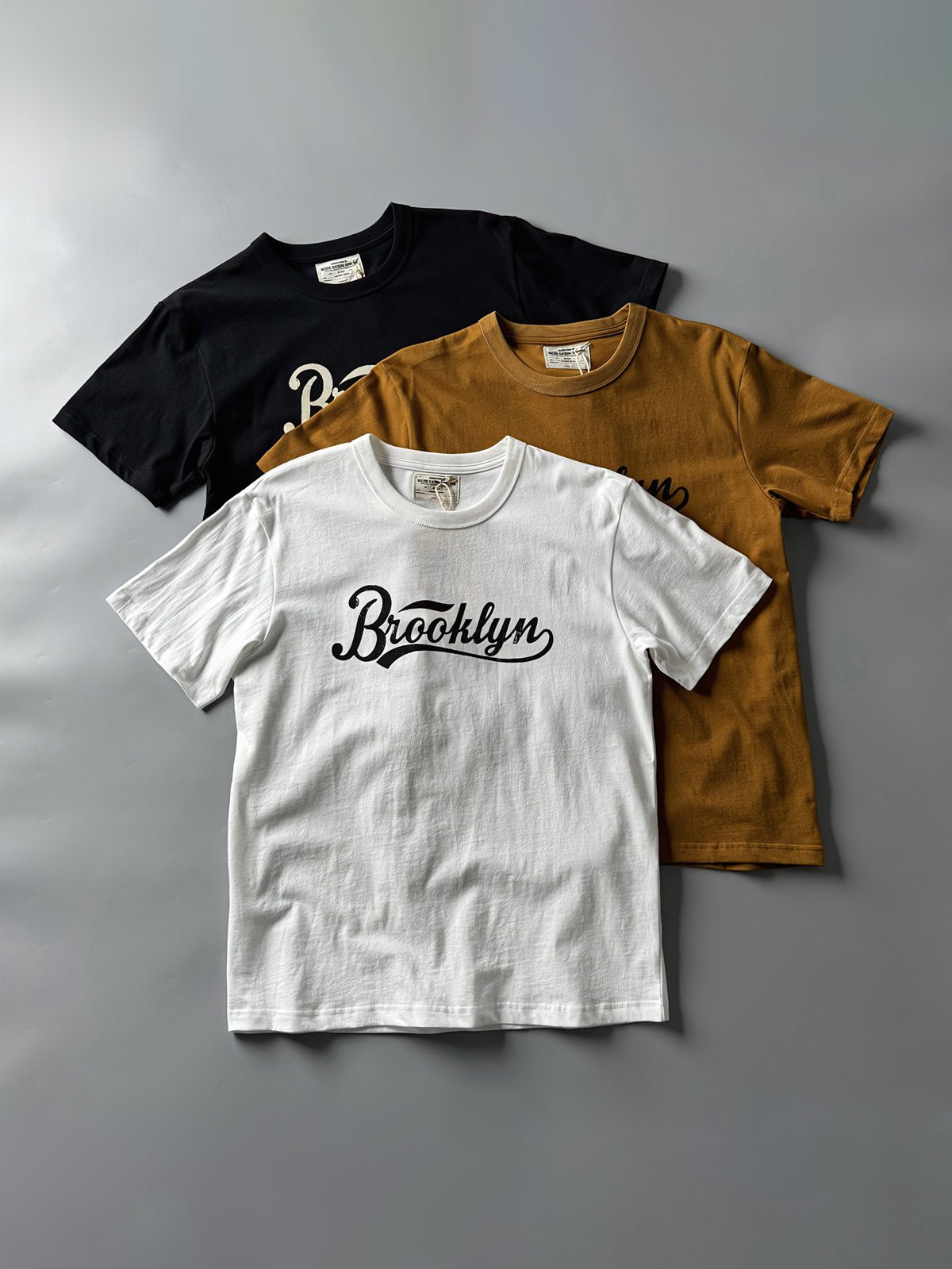 アメリカン ヴィンテージ ブルックリンプリント半袖Tシャツ