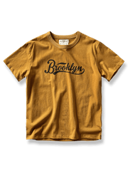 アメリカン ヴィンテージ ブルックリンプリント半袖Tシャツ