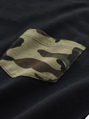 カモフラージュ ポケット Tシャツ
