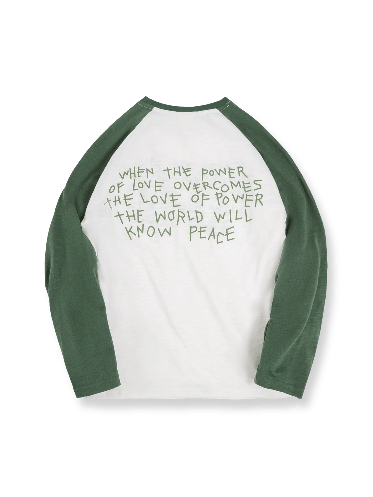 製品画像: アメリカンヴィンテージラグランスリーブ長袖Tシャツの正面図