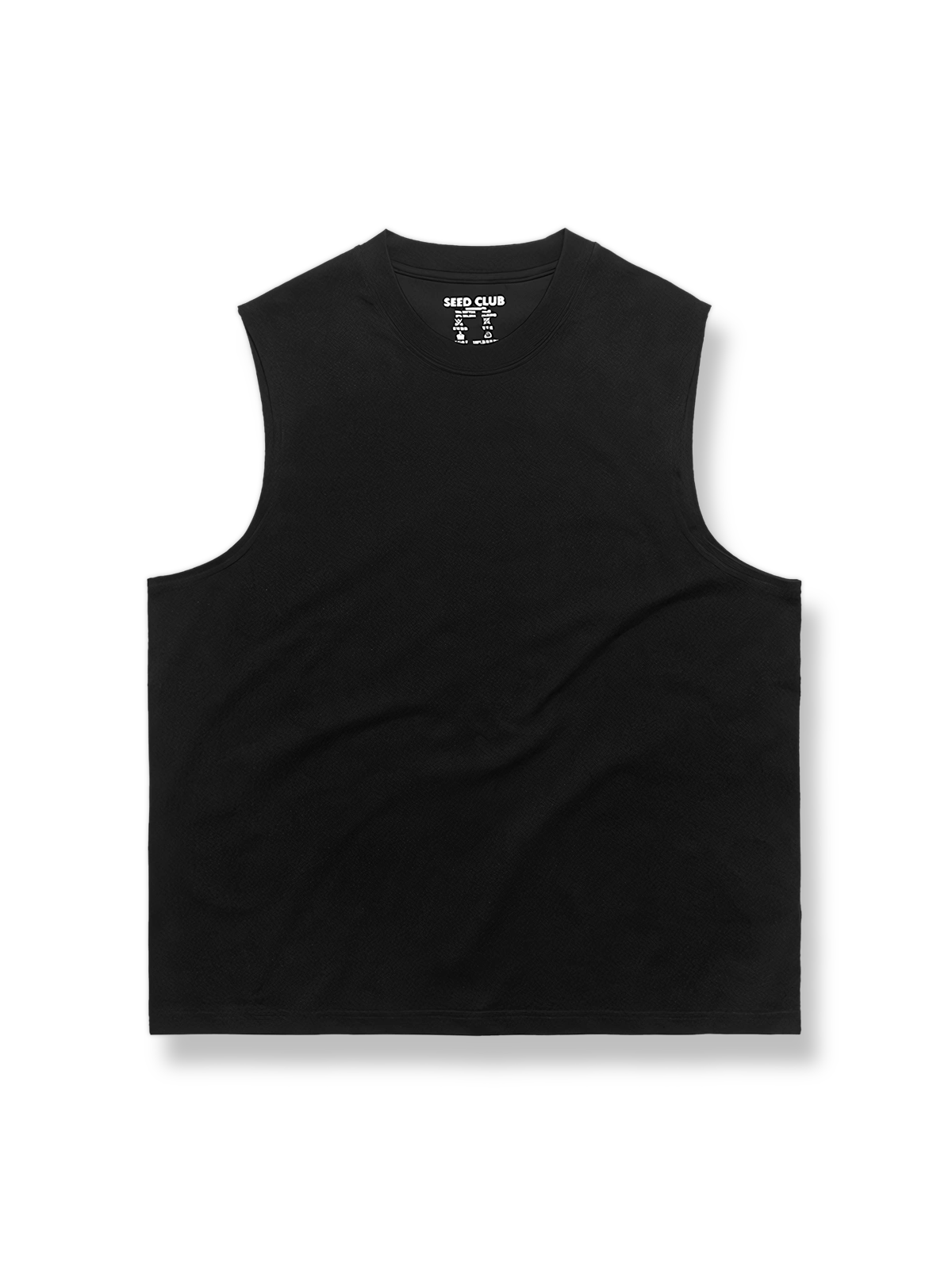 超快適ソロナ長繊維コットン混紡ノースリーブTシャツ正面図