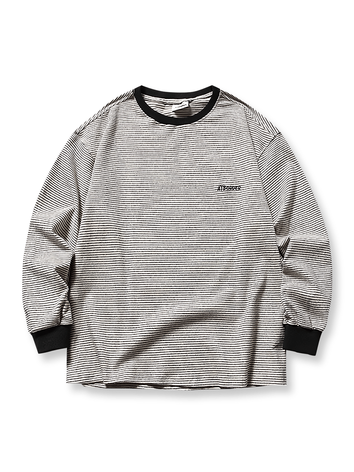 クラシックストライプ長袖Tシャツの正面図