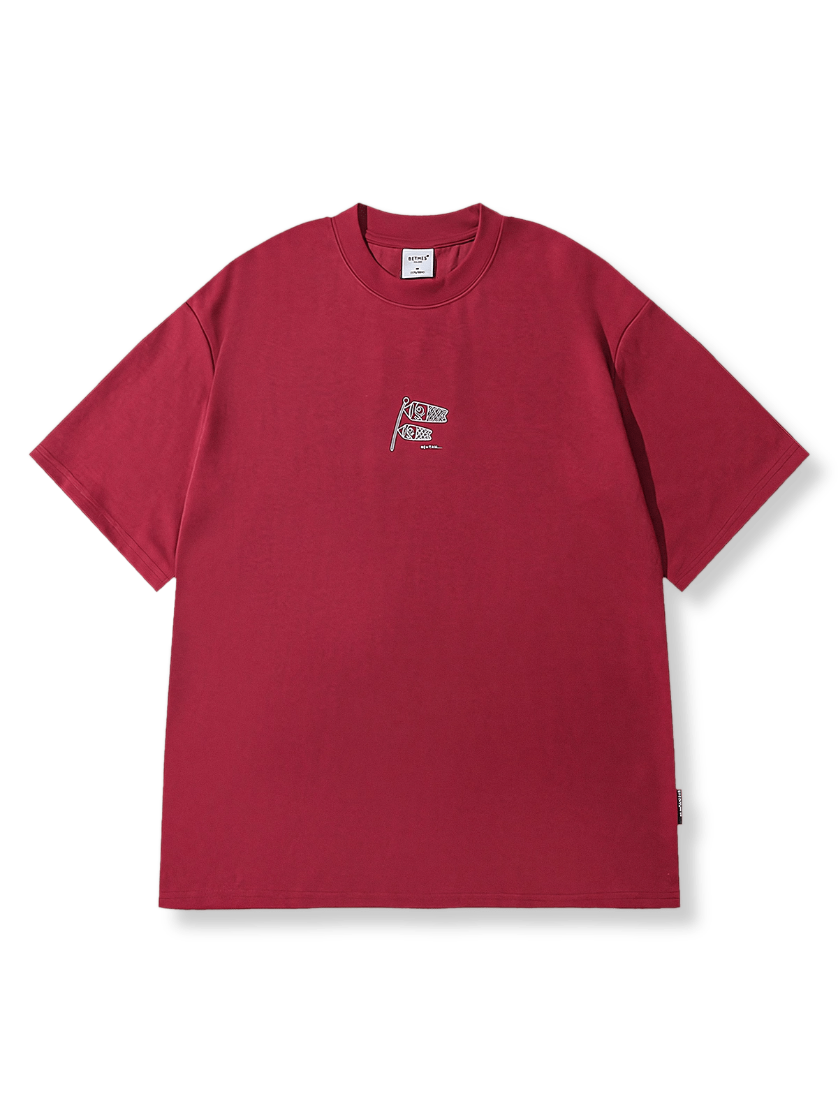 製品画像: コイノボリシンプルデザインプリントTシャツ正面図