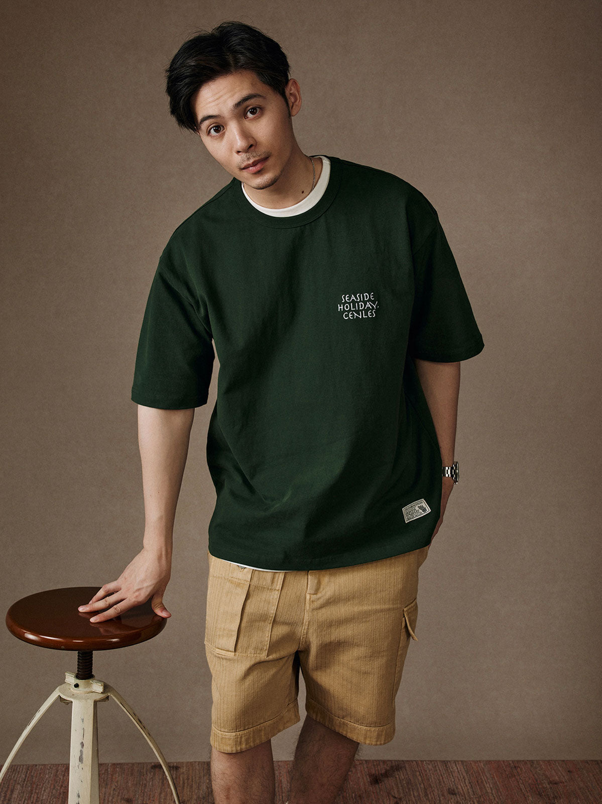 シーサイドホリデープリントTシャツ-PESSOA CLUB – 1