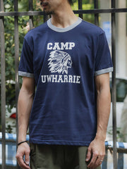 アメカジプリント クルーネックTシャツ