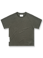ジャカード配色ワッフルTシャツ