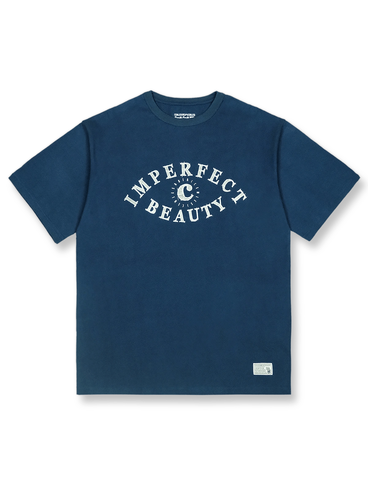 ディスカバリーの目」テーマの純綿Tシャツ全景を展示、そのクラシックな魅力とディテールが強調されています。