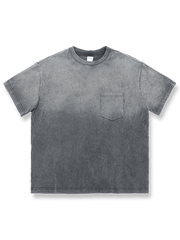 300Gの重厚なアメリカンヴィンテージ風グラデーションフェード半袖Tシャツ全体画像 300Gの重厚なアメリカンヴィンテージ風グラデーションフェード半袖Tシャツのディテール画像