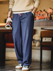 TR生地ドローストリング テーパードパンツ