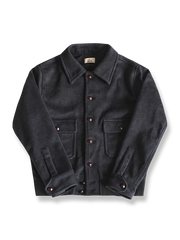 ツイードウールコート。