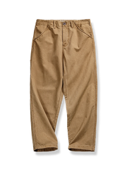 ヴィンテージ加工の2色展開ストレートカットスラックス