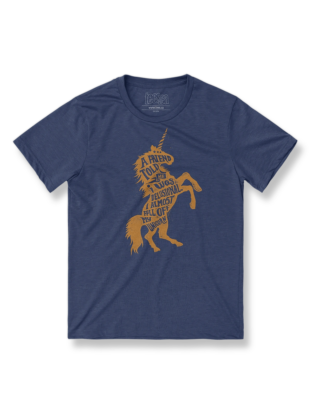 製品画像: 『UNICORN A FRIEND TOLD ME』プリント クラシック Tシャツの全体図