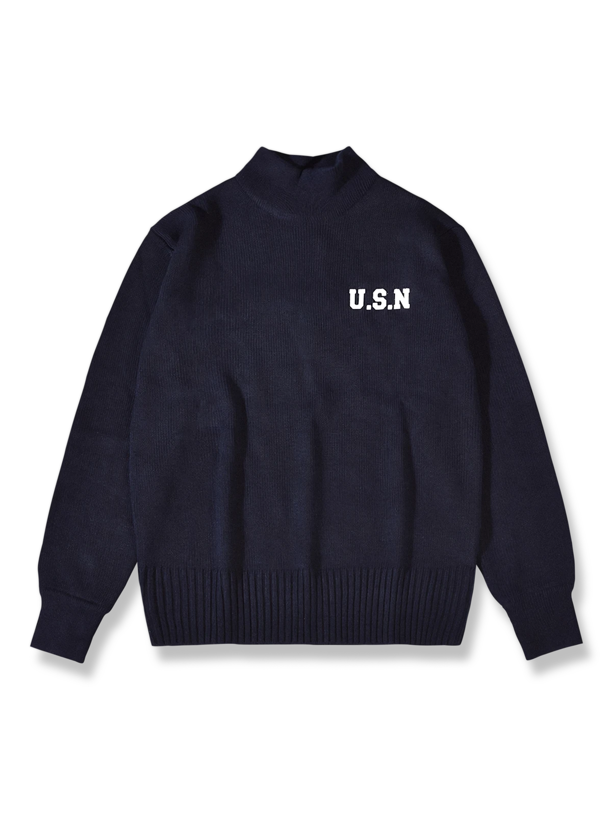 U.S. NAVYスタイルのタートルネックウールセーターの製品イメージ