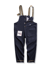 USNデニムデッキオーバーオール正面図