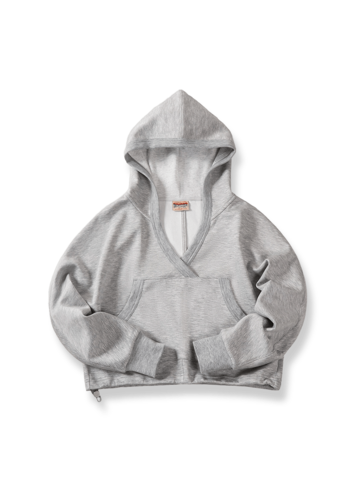 アメリカンカジュアルVネックショート丈フーディ正面展示