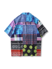 ヴィンテージバンダナパッチハワイアンシャツ