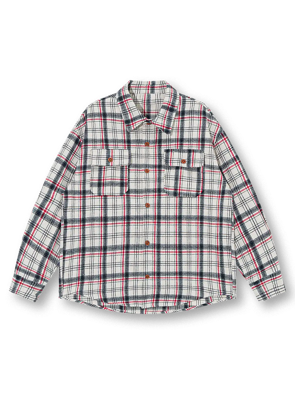 vintage-check-polyester-shirt-beige