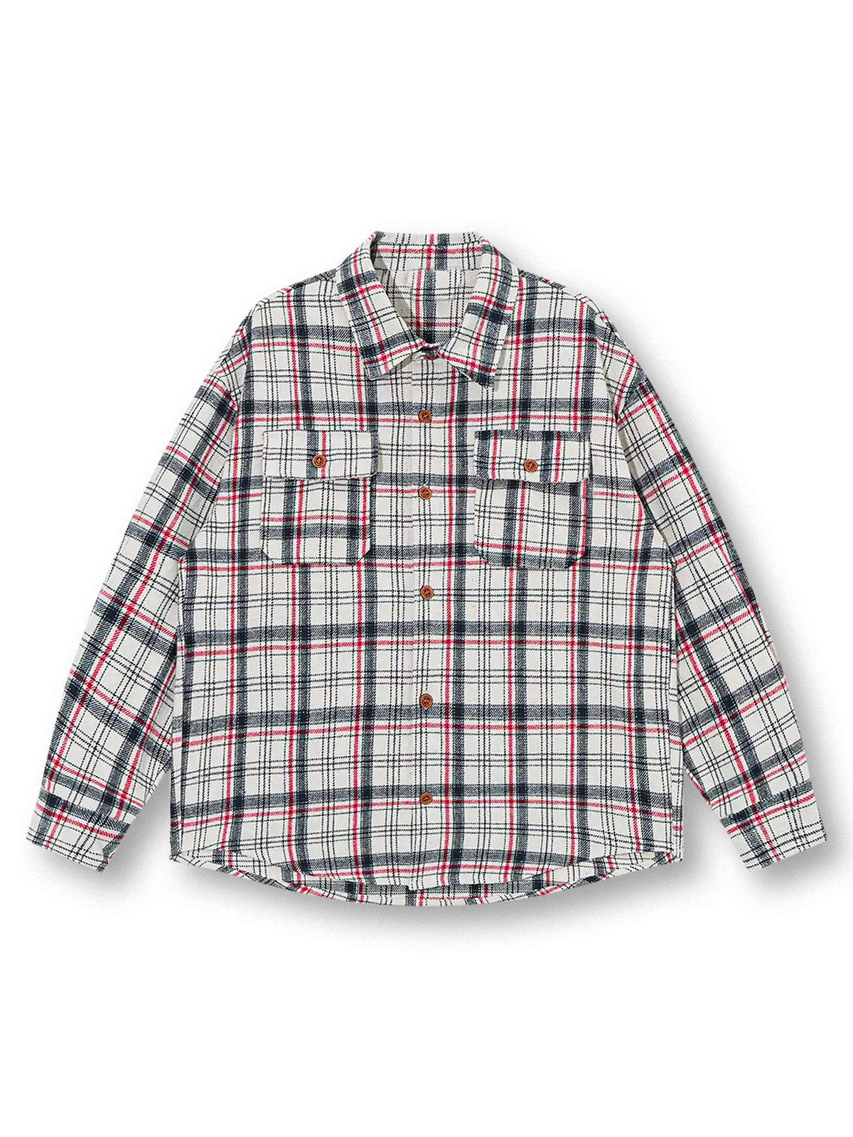 vintage-check-polyester-shirt-beige