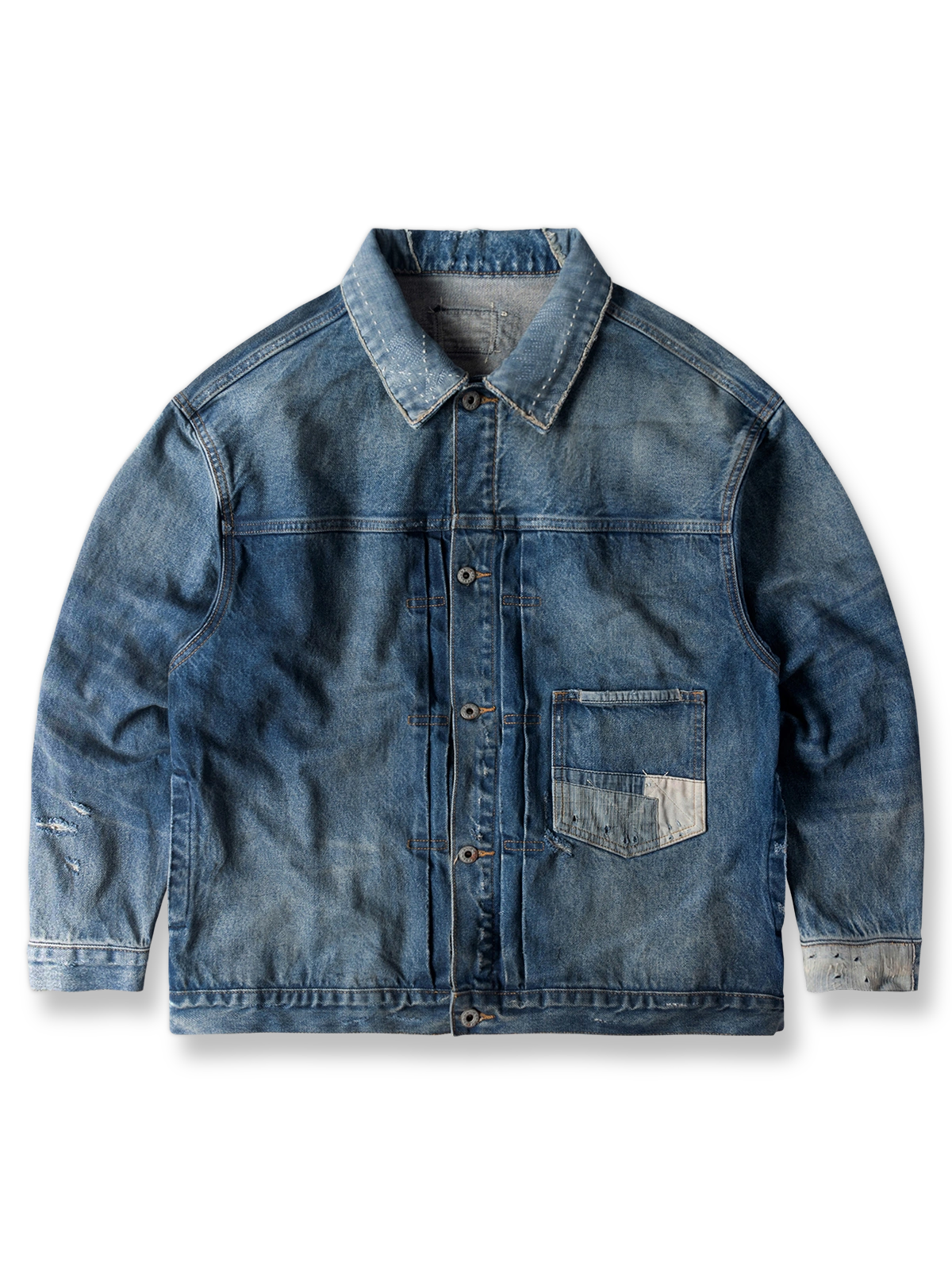 14.5オンス赤耳デニムとパッチワークが映えるヴィンテージワークジャケット