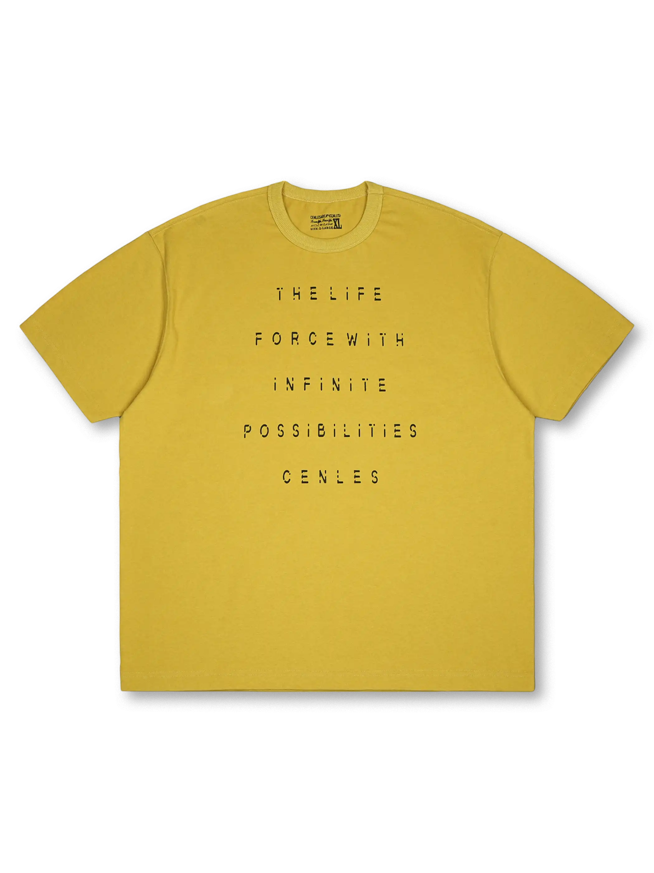 ヴィンテージアブレイション スローガンTシャツ全体（インディゴブルー）