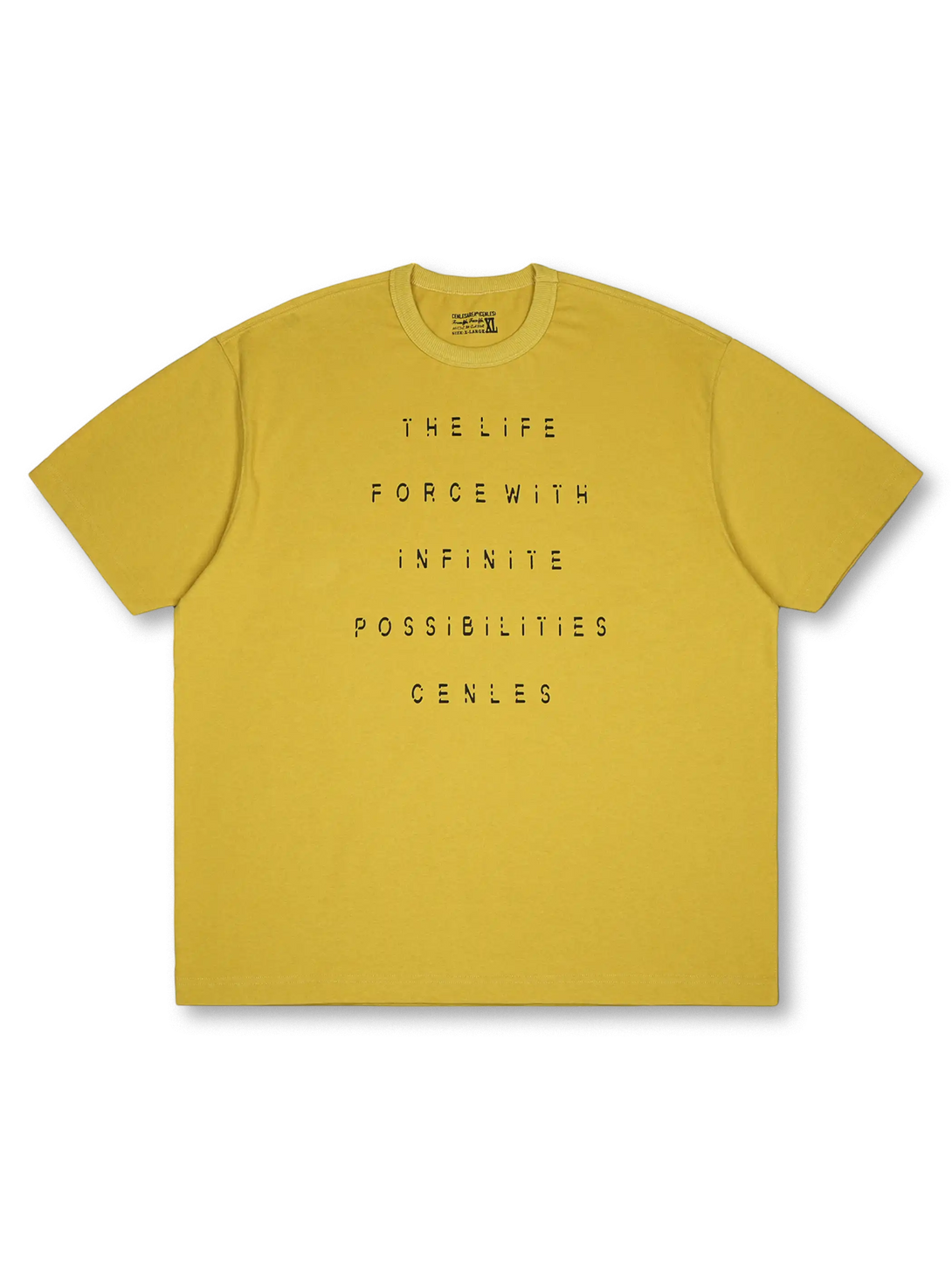 ヴィンテージアブレイション スローガンTシャツ全体（インディゴブルー）