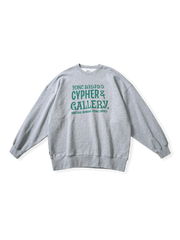 ヴィンテージアメリカンプリントが特徴の厚手コットンスウェット。ルーズシルエットで快適な着心地。