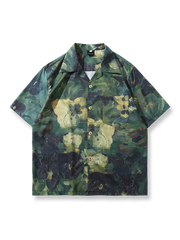 ヴィンテージアートグラフィティオープンカラーシャツの前面が見える商品画像