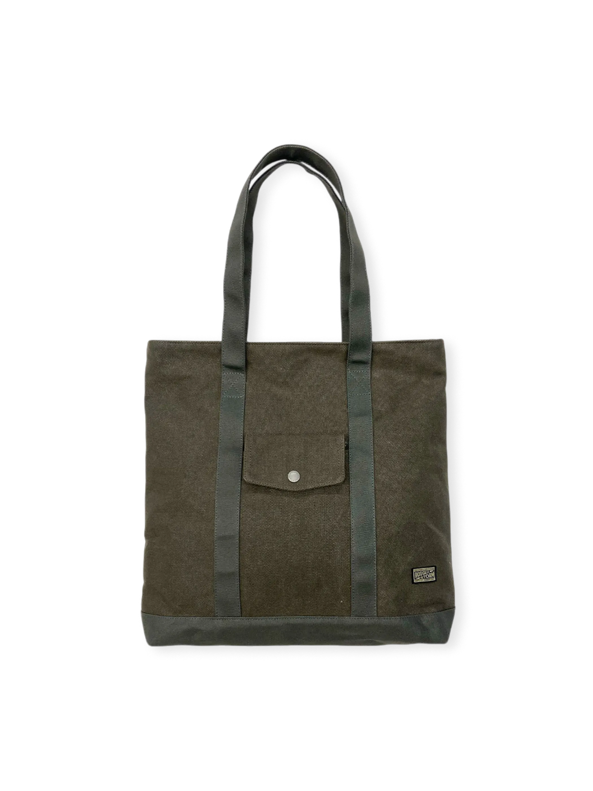 24オンスデッドストックキャンバス使用のヴィンテージジップトートバッグ。2WAY仕様と耐久性パイピング付き。