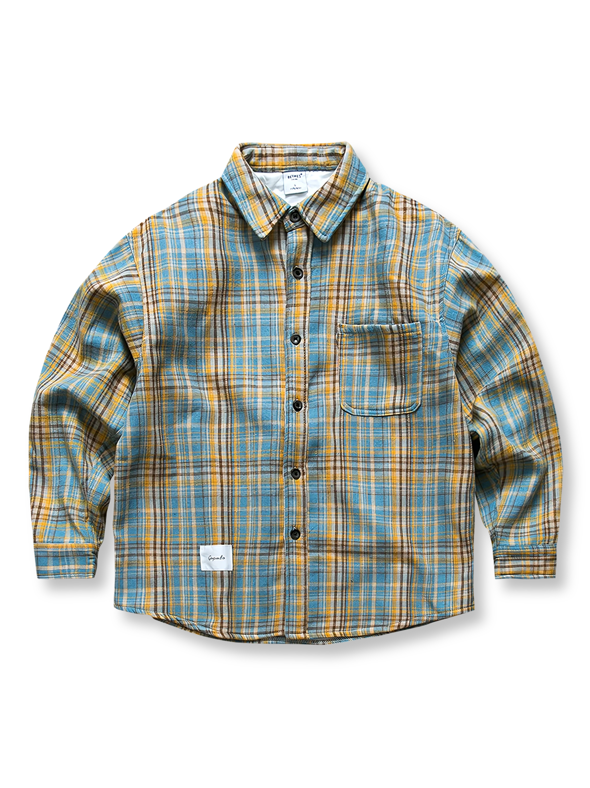 裏起毛仕様のヴィンテージチェック柄シャツ。