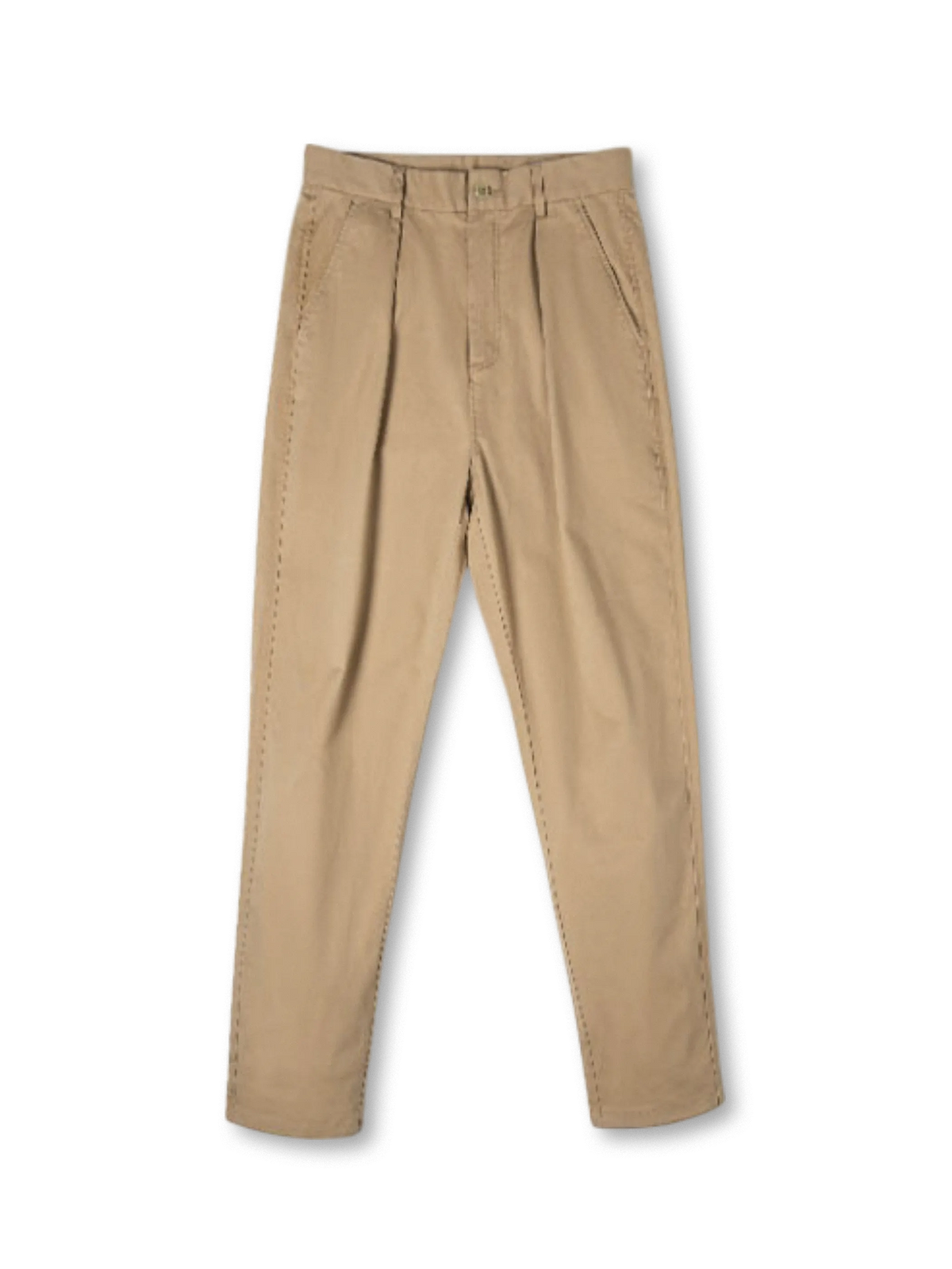 ストレッチ混紡素材を使用したクラシックなヴィンテージチノテーパードパンツ