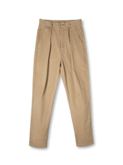 ストレッチ混紡素材を使用したクラシックなヴィンテージチノテーパードパンツ