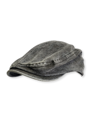 ヴィンテージブラウンのコーデュロイ素材を使用したベレー帽。