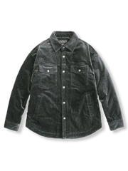 ウォッシュドコーデュロイと大型パッチポケットが映えるワークジャケット