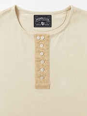 ビンテージヘンリーネックTシャツ