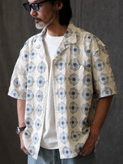 ヴィンテージジャカードキューバシャツ