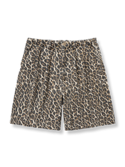 レオパード柄ヘビーデューティショーツの全体が見える商品画像