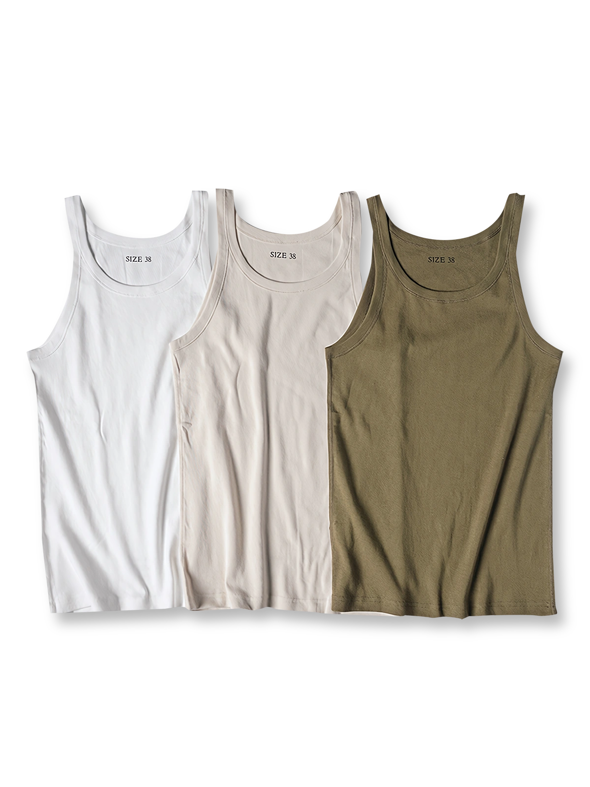 1910年代水着とWWII米軍アンダーシャツに着想を得たコットンリブタンクトップ