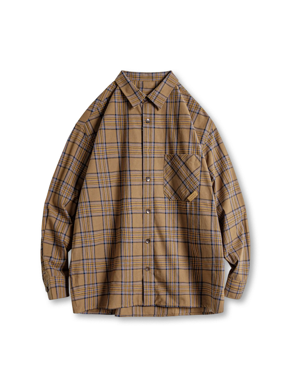 レトロチェックオーバーシャツ フロント画像