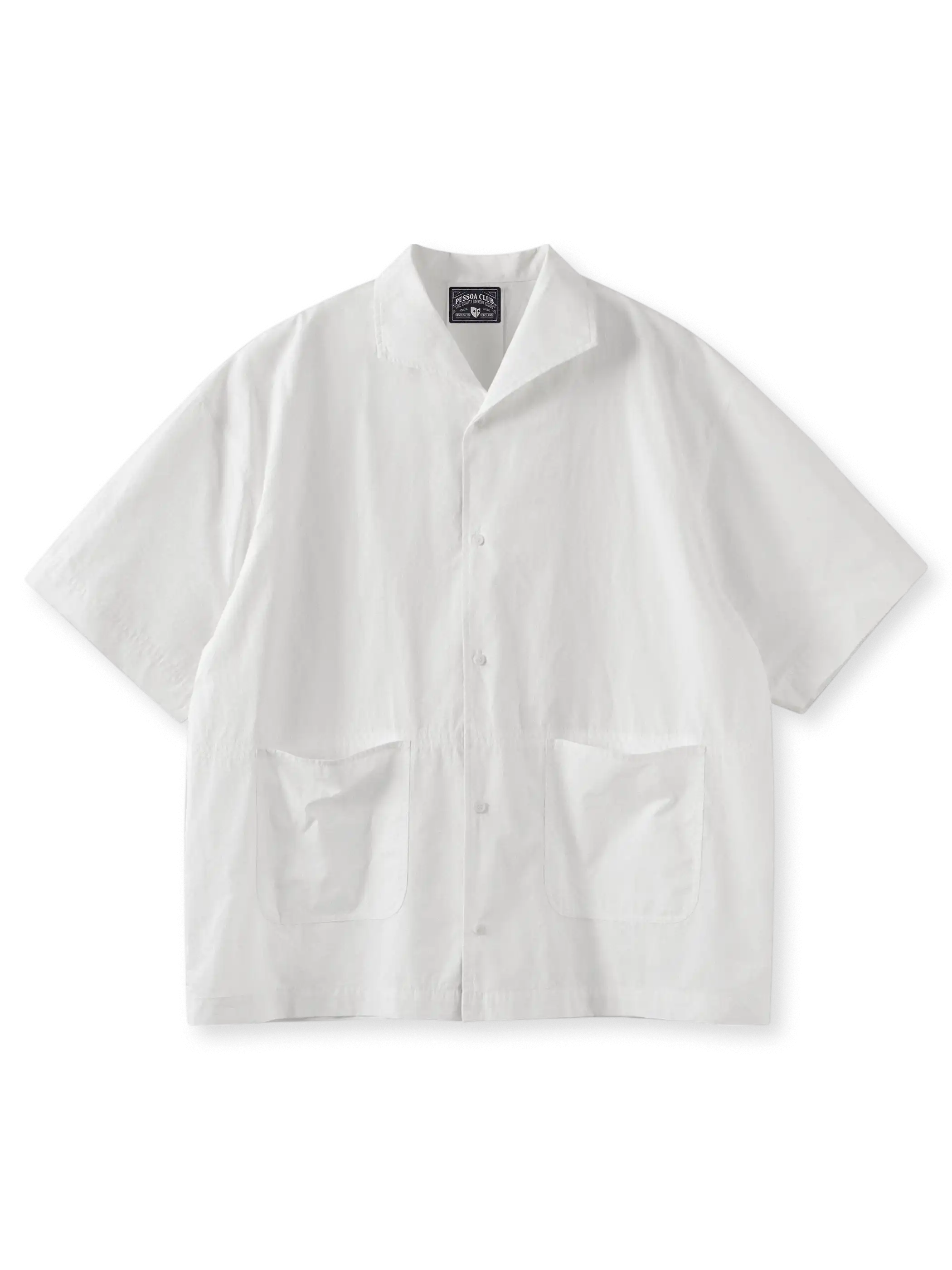 ヴィンテージセーラーカラーUポケットドロップショルダーシャツ正面画像