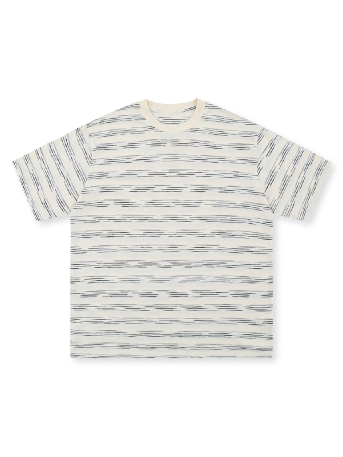 スラブコットン素材の自然な凹凸と吸汗速乾性が特徴のヴィンテージマリンボーダーTシャツ