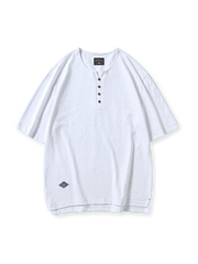 スラブコットン ヘンリーネックTシャツ