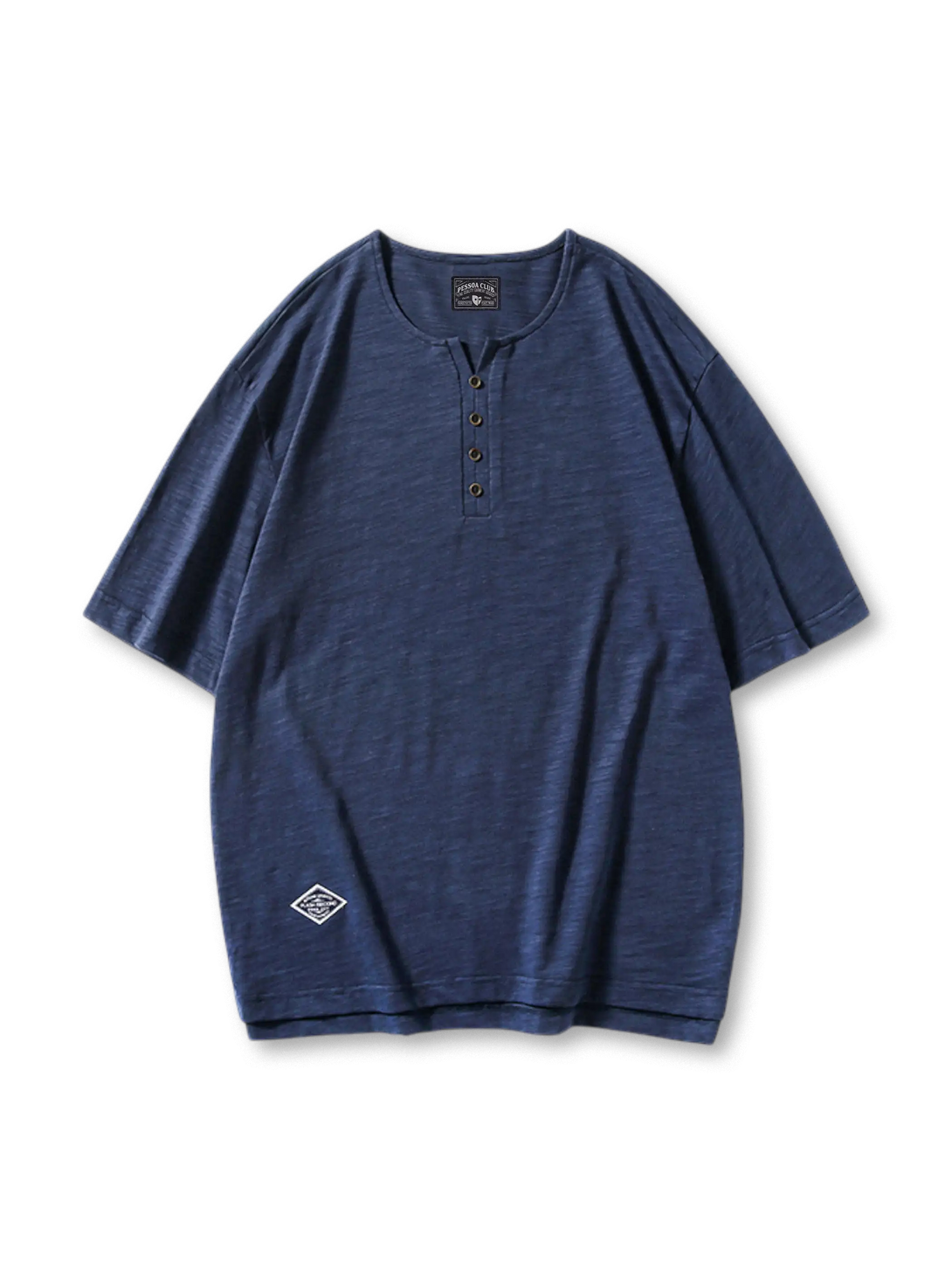 スラブコットン ヘンリーネックTシャツ