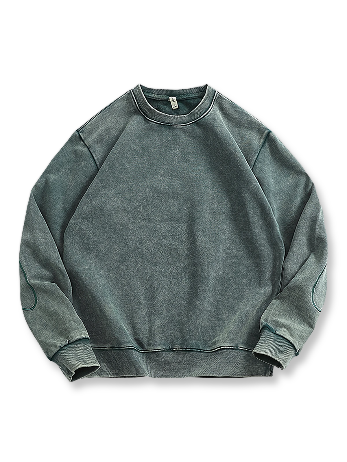 スノーウォッシュ加工が特徴のヴィンテージクルーネックスウェット（4色展開）。