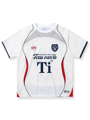 ヴィンテージ風サッカートレーニングシャツの前面が見える商品画像