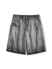 ナバホブランケットテリーTシャツの全身ビュー、幾何学パターンと厚手テリー素材を強調。