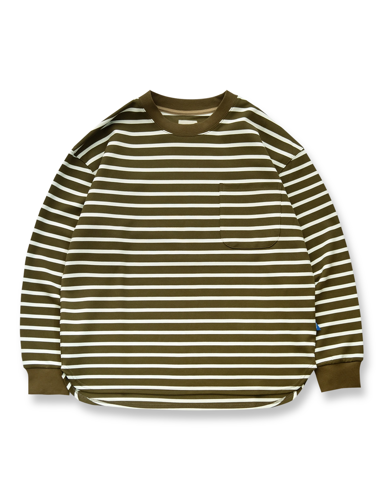 ダブルフェイス仕様のヴィンテージストライプ長袖Tシャツ